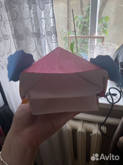 Дракон на руку из бумаги