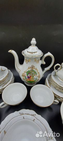 Антикварный кофейный сервиз reichenbach bavaria