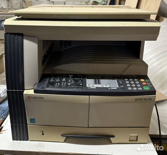 Мфу лаз.черно-белое kyocera KM-1635 на запчасти