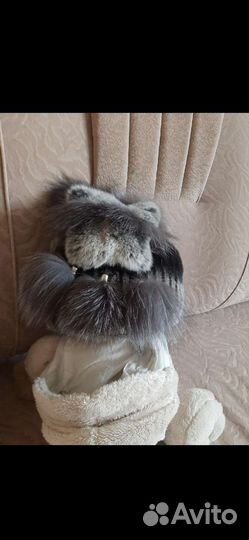 Шапка,натуральный мех.56р