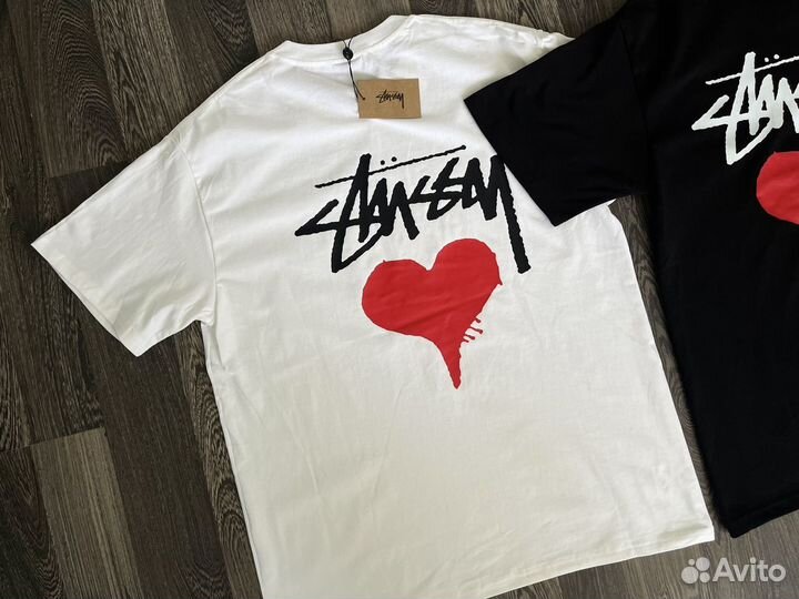 Футболка Stussy Hear Love SS23 сердце