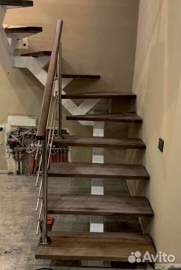 Облицовка ступеней породами дерева