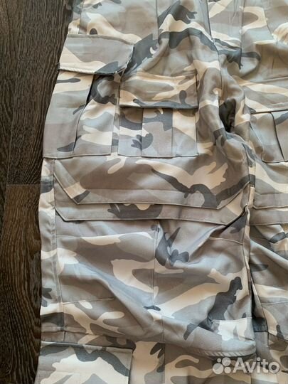 Белые карго камо штаны Balenciaga type