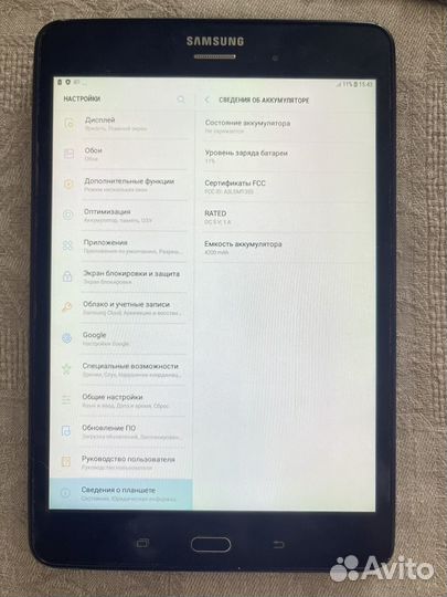 Планшет Samsung galaxy tab A SM-T355