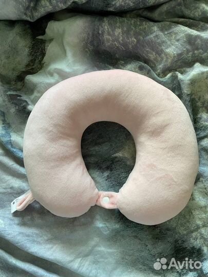 Подушка для шеи дорожная miniso life нежно розовая