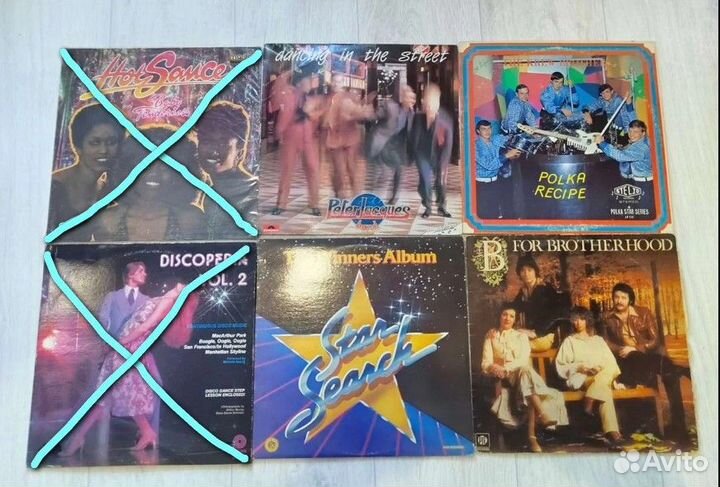 Пластинки разные