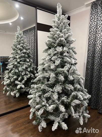 Заснеженная искусственная елка 2.20м