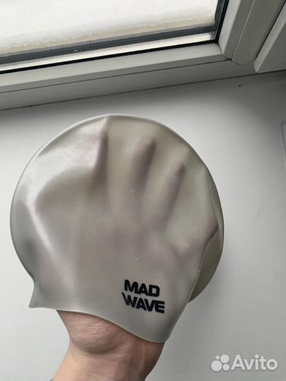 Шапочка для плавания mad wave