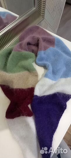 Косынка из пуха норки