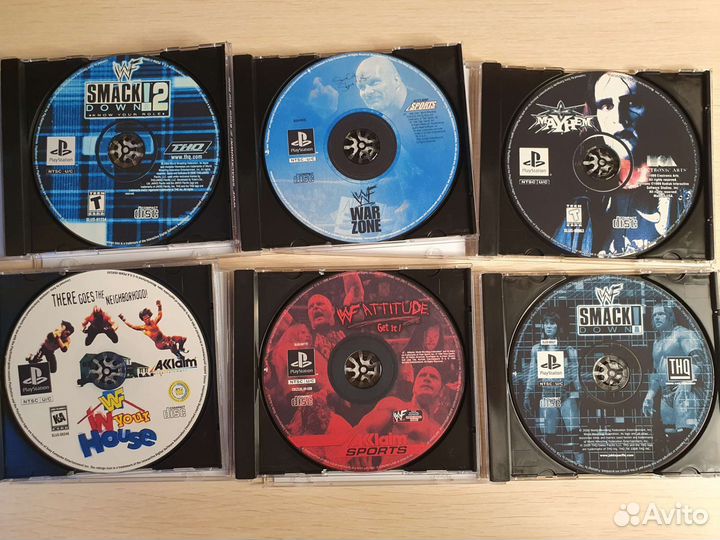 ECW WCW WWF SmackDown ps1 ps2 Playstation ps one
