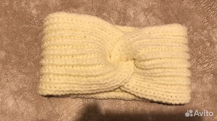 Повязка вязаная на голову