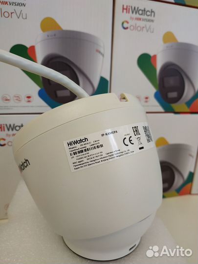 Камеры IP 4Мп HiWatch DS-I453L(C) цветная 24/7+мик