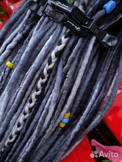 Комплект войлочный де дреды из шерсти 