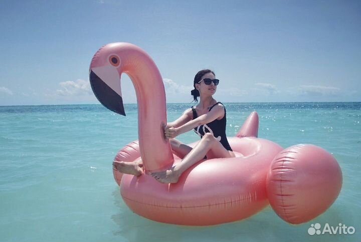 Надувной фламинго огромный