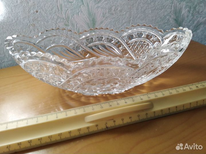 Хрустальные ладьи и конфетницы с крышками, СССР