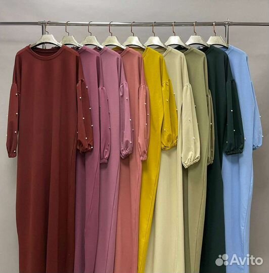 Платье с жемчугом мусульманское