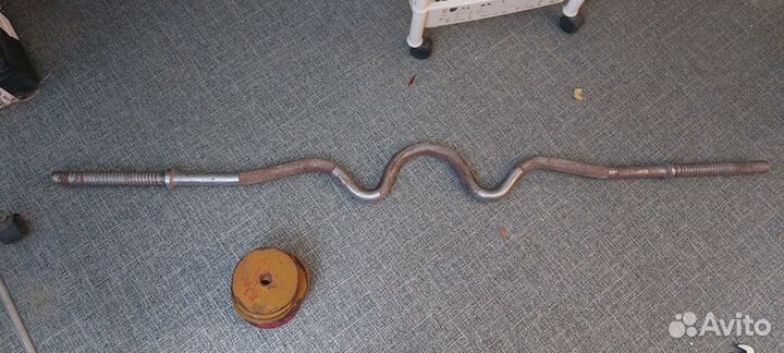 Штанга гриф блины бу