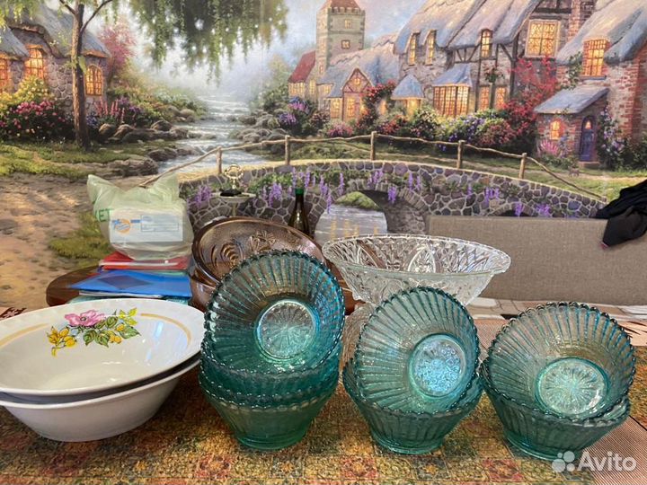 Набор из 11 предметов Советской посуды