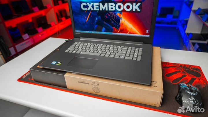 Ноутбук Lenovo 17,3: 20гб, i5-8300H, GTX 1050