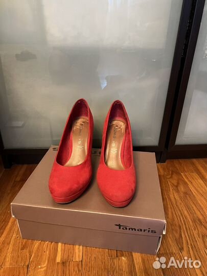 Туфли красные Tamaris 36р