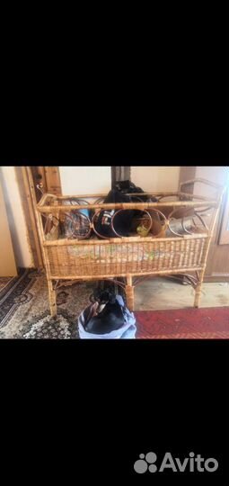 Кровать плетеная детская