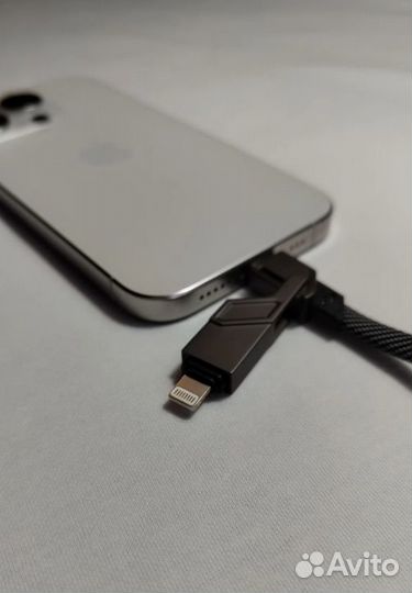 Кабель для iPhone и Android 4-в-1 (USB, Type-C, Ty