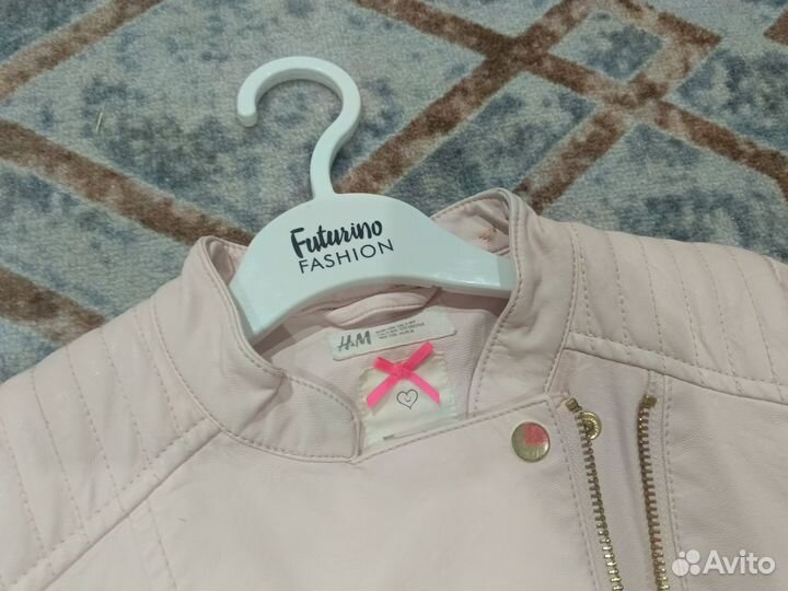 Куртка косуха на девочку кожаная 128