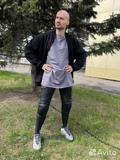 Мото брюки кожаные Sanmaru