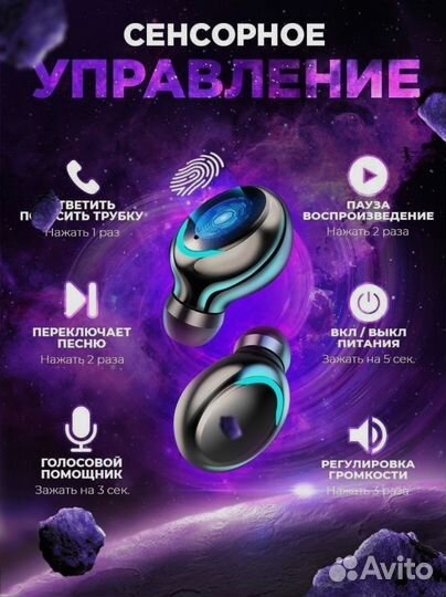 Современные беспроводные наушники TWS F9-5