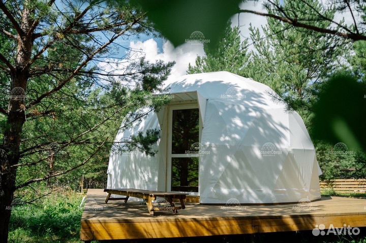 Шатер для глэмпинга геокупол