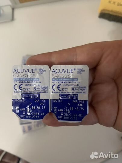 Линзы acuvue oasys