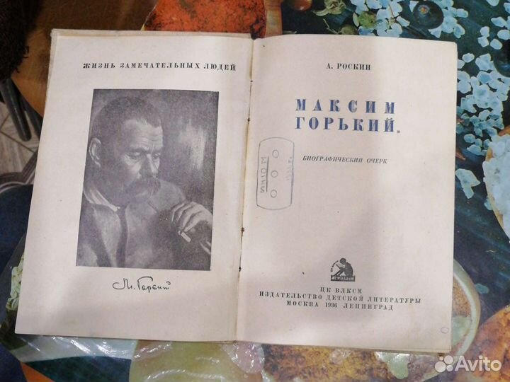М.Горький жзл детиздат цк влксм1936