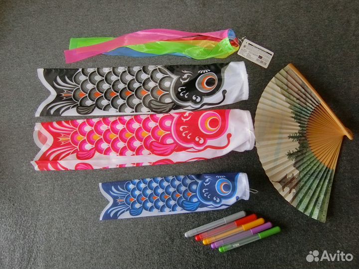 Ветроуказатели -Койнобори - японские карпы, Флюгер