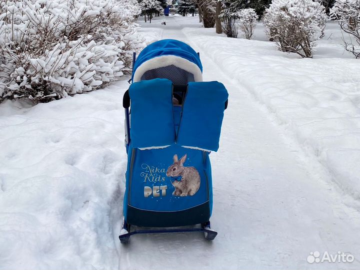 Детские санки коляска ника