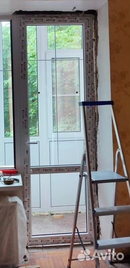 Пластиковые двери пвх бу