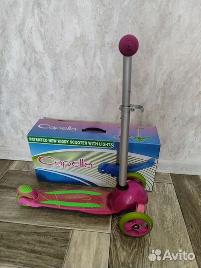 Самокат детский трехколесный бу