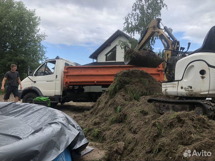 Миниэкскаватор,аренда,услуги, ямобур