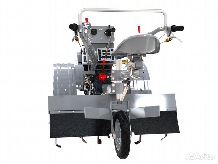 Мотоблок скаут 15 DE с почвофрезой и сиденьем