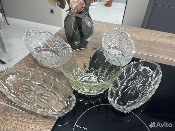 Вазы салатники СССР хрусталь