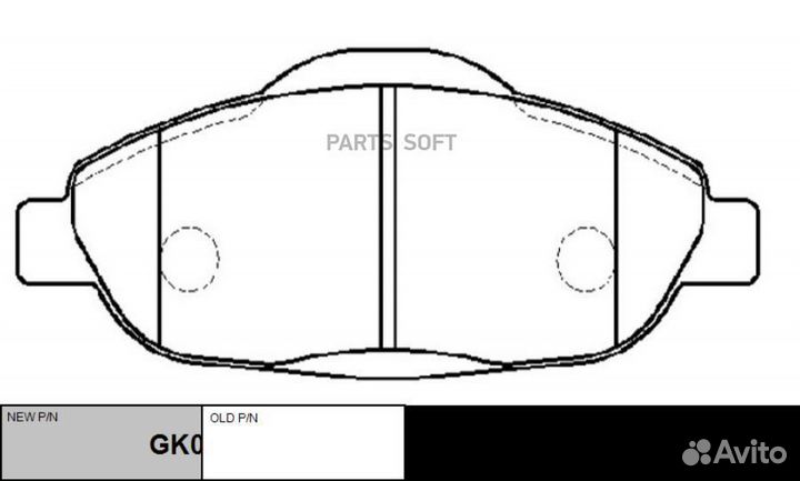 CTR GK0908 (старый номер ckpu-51) Колодки тормозны