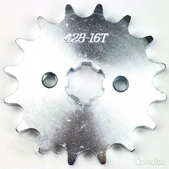 Звезда ведущая 16 зуб (428) цепи, (D14-17, 2X30)