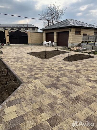 Тротуарная плитка крупноформатная под камень