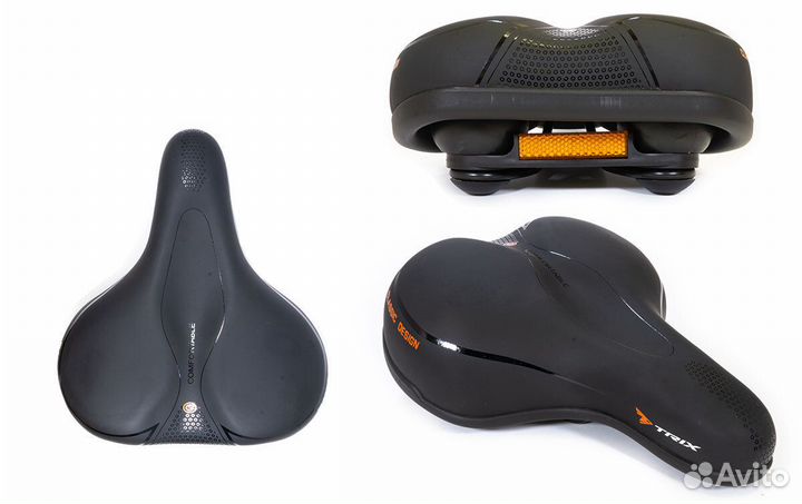 Седло trix комфорт 265x205 мм, эластомерное 8336