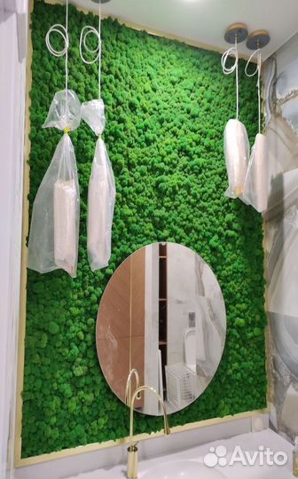 Стабилизированный мох, панно