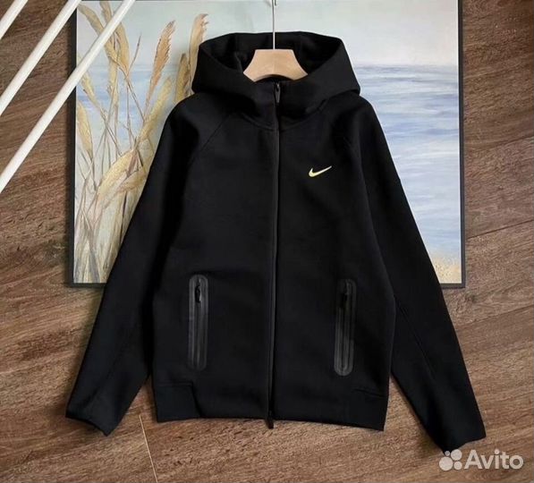 Зип худи Nocta Nike tech голубой цвет