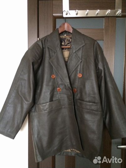 Пиджак кожаный