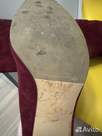 Сапоги hogl 6 это 39 размер замша