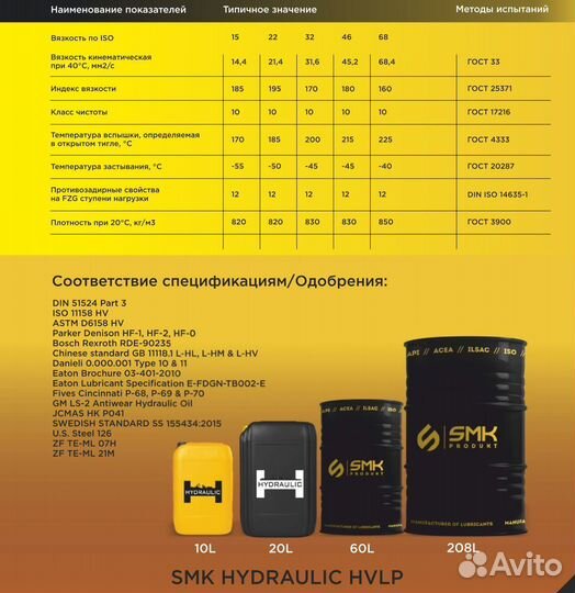 Гидравлические/Индустриальные масла арт.90