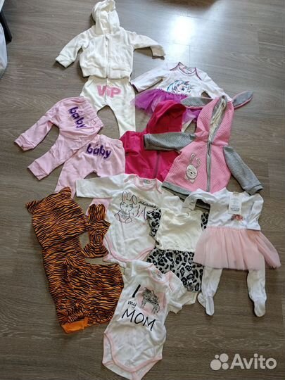 Пакет вещей на малышку 62-68 рост