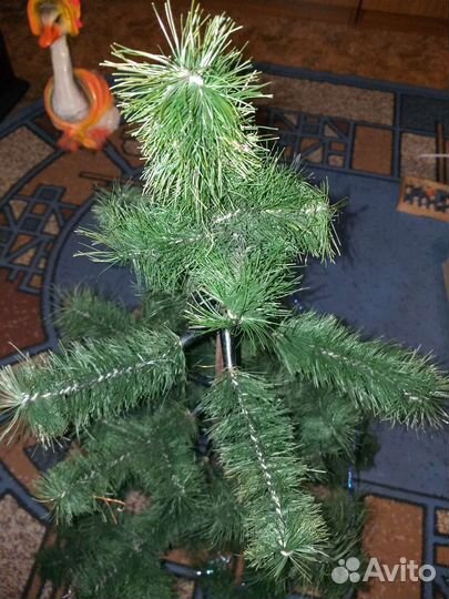 Ёлочка СССР 90 см на деревянной подставке